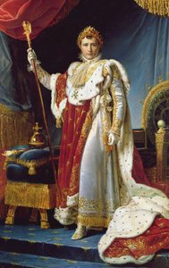 Napoleón I en su túnica de coronación, c.1804